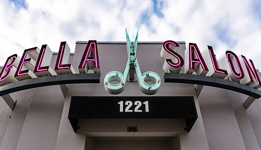 Bella Salon Sign in Austin