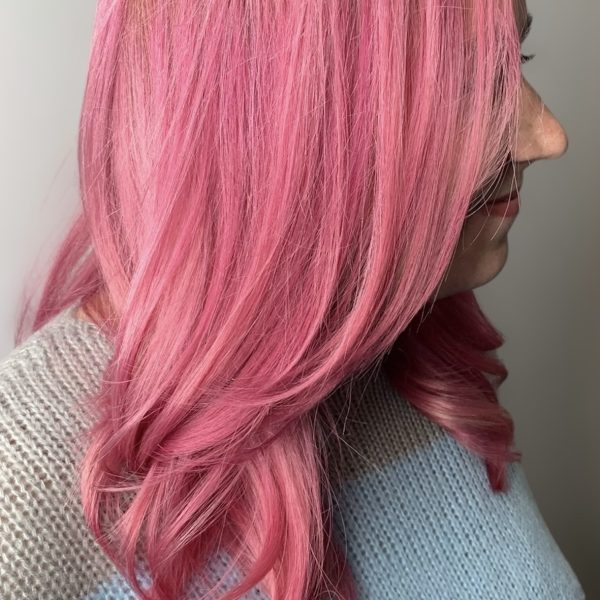 Pink Creative Hair Coloring-min